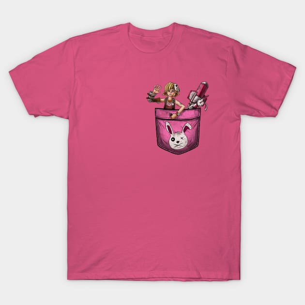 Pocket Tiny Tina - Borderlands T-Shirt by Doomgriever